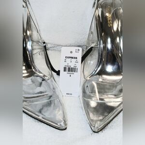 Express Clear Pointed Toe Pump